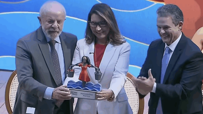 Janja recebe menção honrosa em prêmio Mulheres das Águas