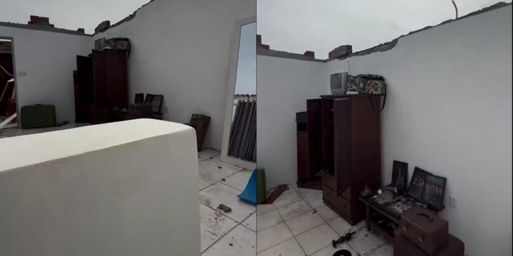 Morador de Pelotas mostra nas redes estragos causados por tempestade