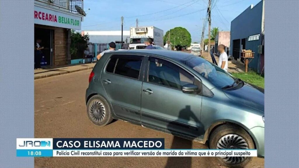 caso-elisama-macedo:-policia-faz-reconstituicao-do-crime-em-vilhena,-ro;-marido-e-suspeito