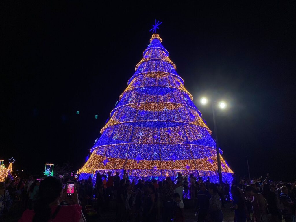 fotos:-veja-a-decoracao-do-‘natal-porto-luz’-no-parque-da-cidade,-em-porto-velho