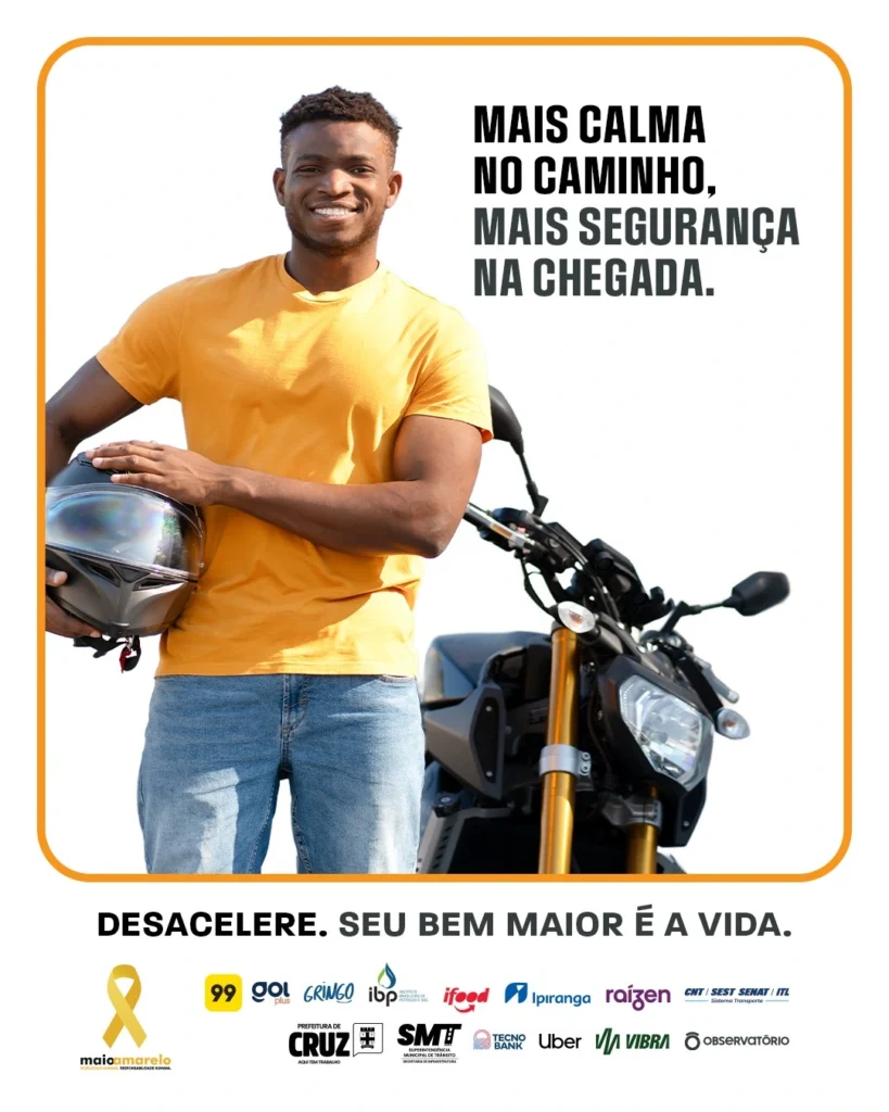 Maio Amarelo: campanha reforça a importância da prevenção de acidentes no trânsito