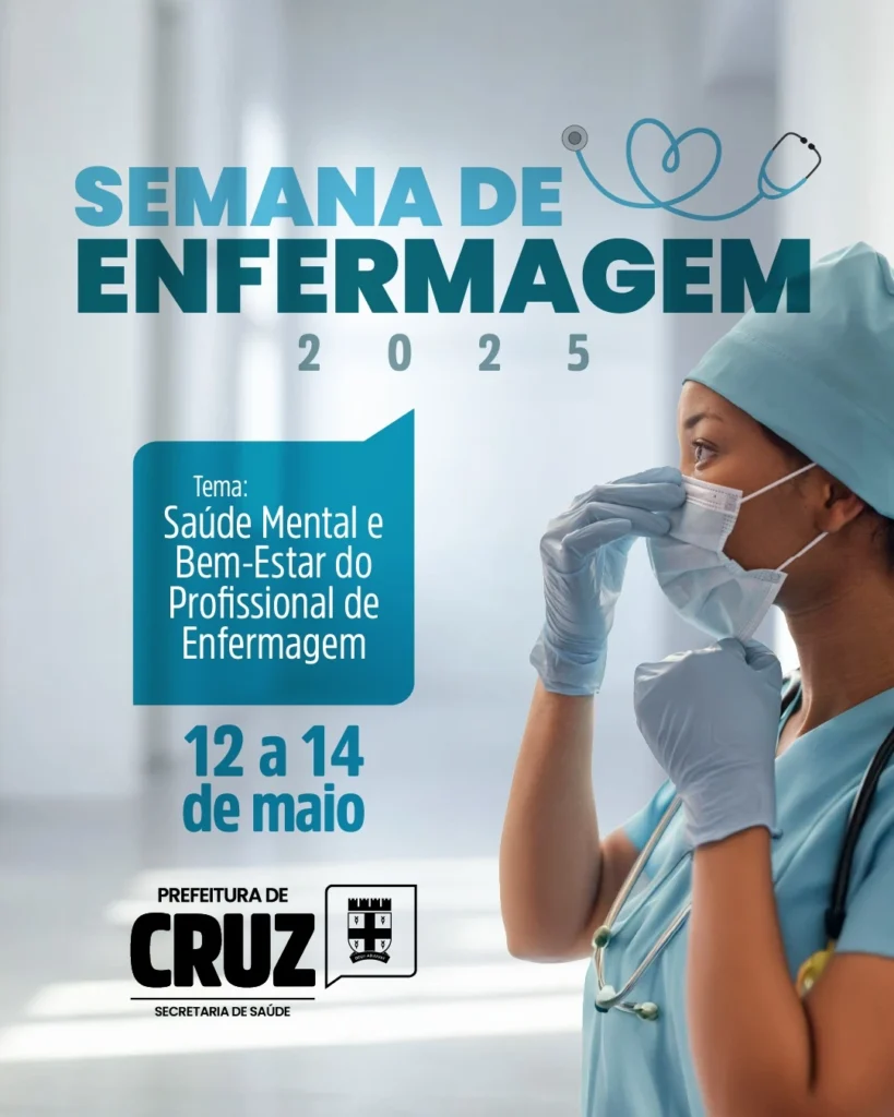 Semana da Enfermagem destaca saúde mental e bem-estar dos profissionais; programação começa na segunda (12)