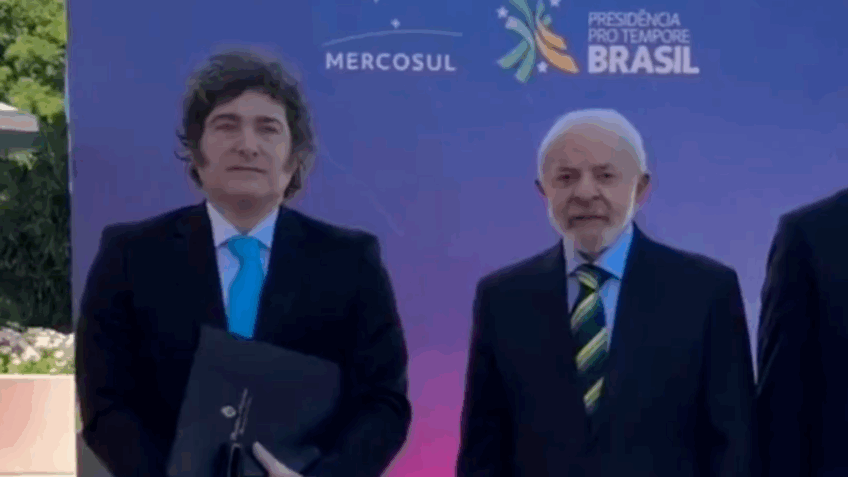 midia-argentina-destaca-encontro-de-lula-e-milei-em-cupula-do-mercosul