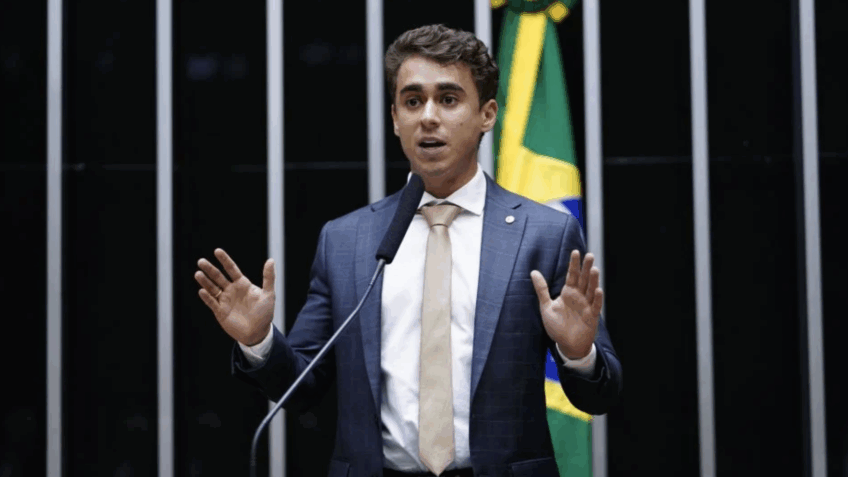 Todo meu capital político vai para Flávio, diz Nikolas