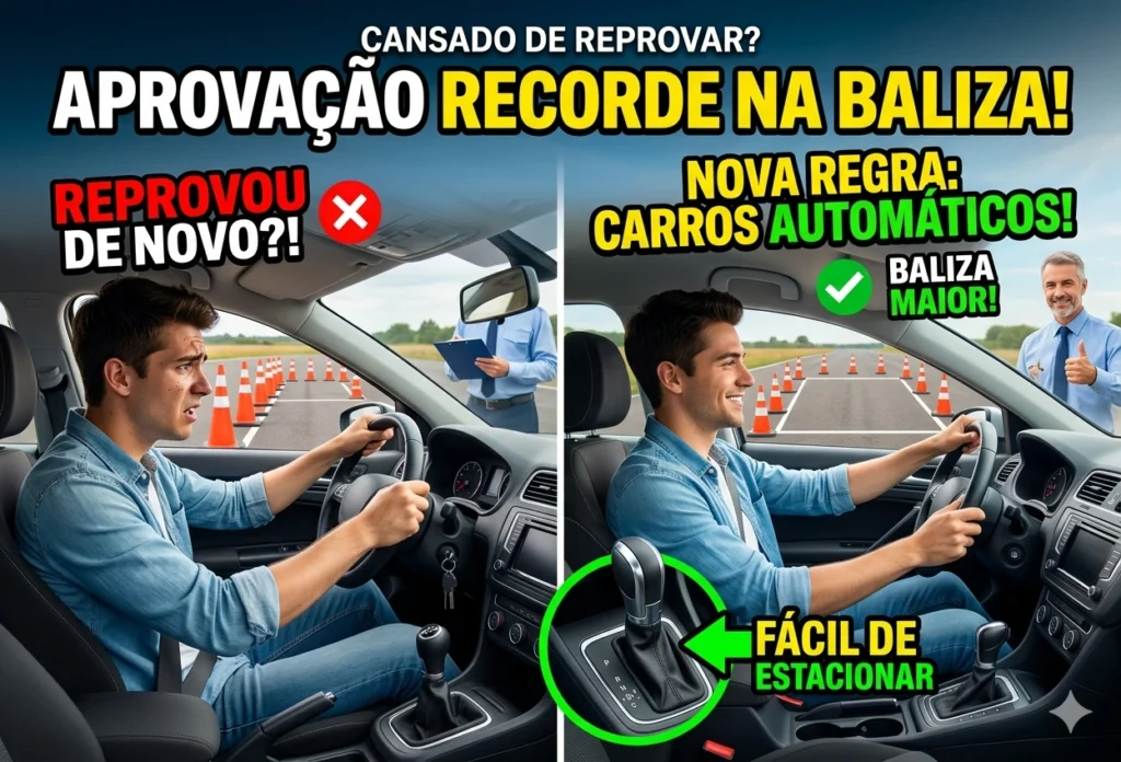 Cansado de reprovar na baliza? Nova regra da CNH para automáticos promete aprovação recorde!