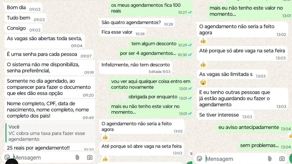 Serviço gratuito vira mercado paralelo em RO: intermediários cobram até R$ 50 por agendamento de identidade