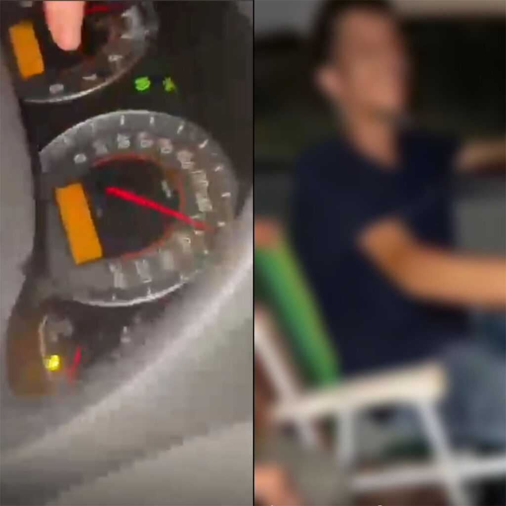 Passageiro filma acidente que matou dois em RO; motorista dirigia em cadeira de praia a 140 km/h
