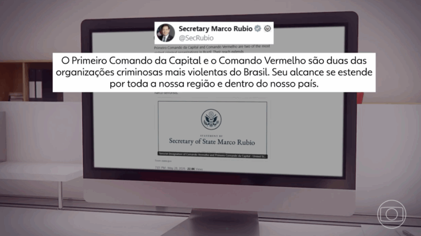 “JN” dá 12 minutos à classificação de PCC e CV como “terroristas”