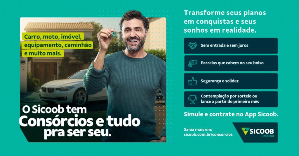 Consórcio da Sicoob Credisul realiza sonhos de 1,6 mil cooperados em 2025