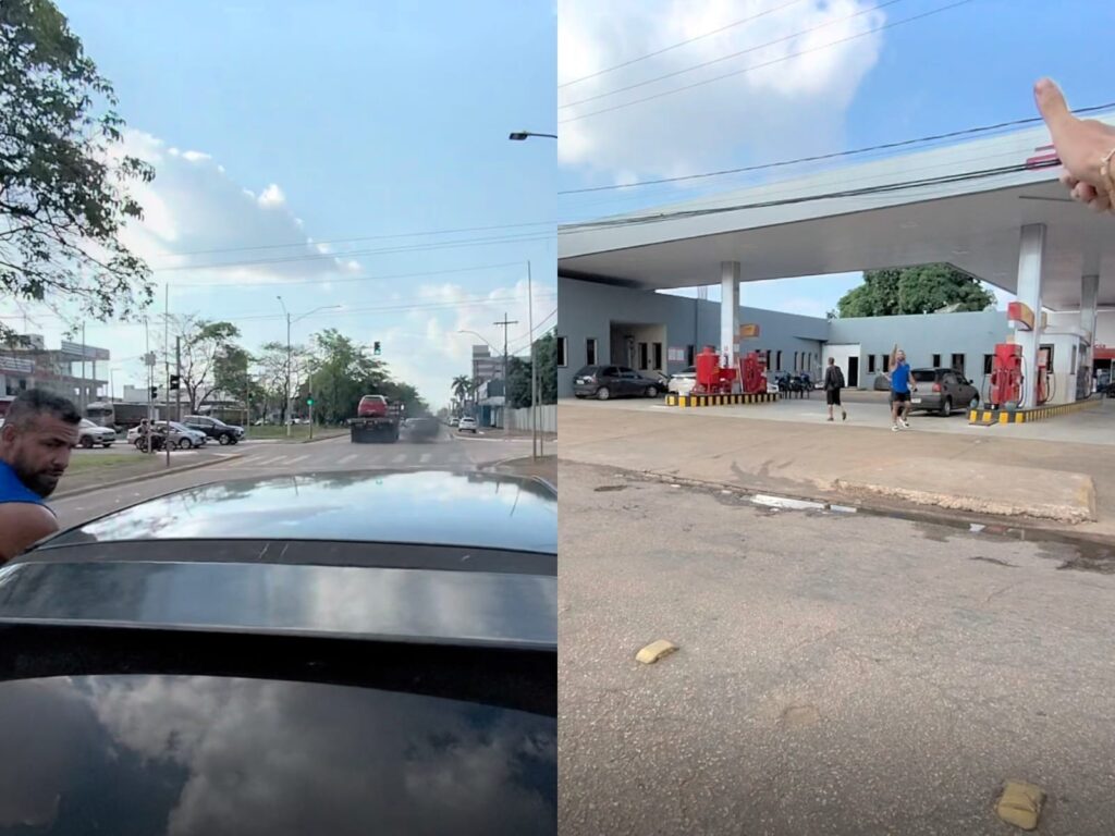 ‘Bote fé na humanidade’: vídeo de homem ajudando a empurrar carro em avenida movimentada repercute em RO