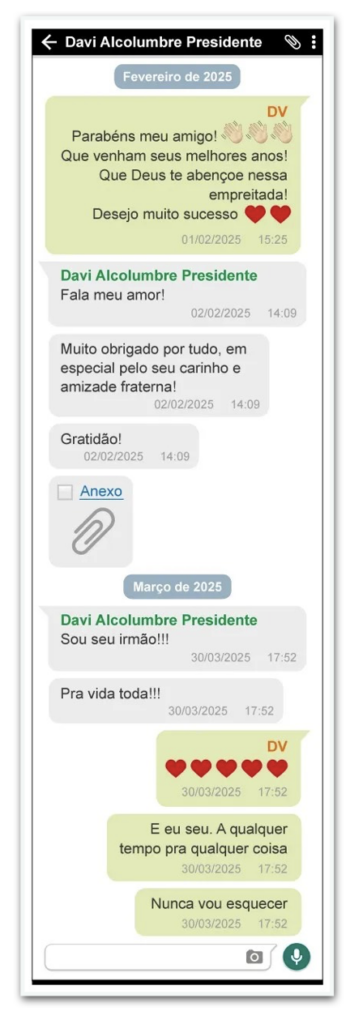Mensagens não indicam ilegalidade alguma, diz Alcolumbre