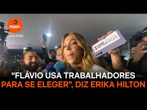 “Flávio usa trabalhadores para se eleger”, diz Erika Hilton