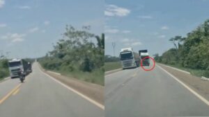 video:-motociclista-faz-zigue-zague-na-pista-e-morre-apos-ser-atingido-por-caminhao-boiadeiro-em-ro
